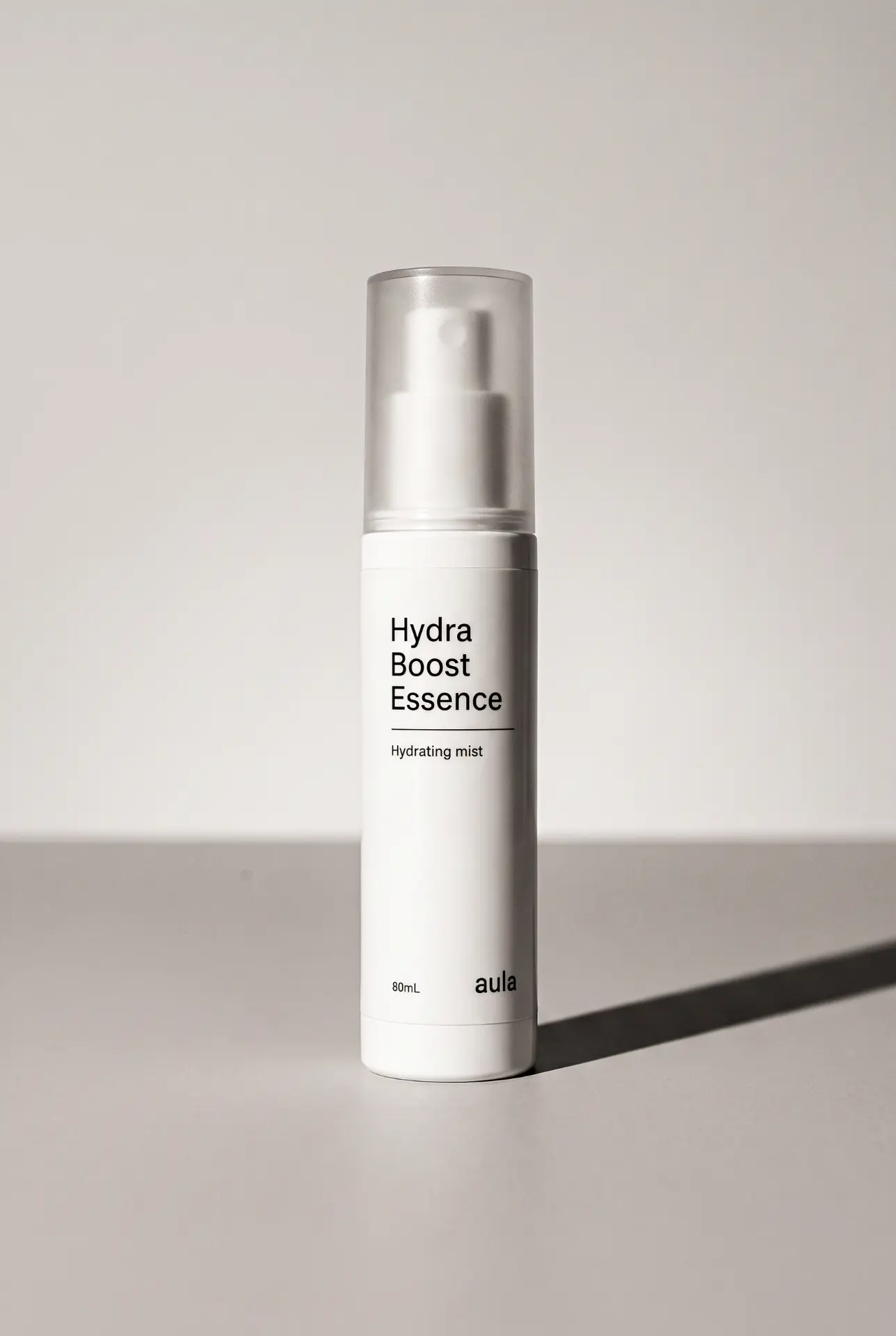 Hydra Boost Essence bottle in soft studio light