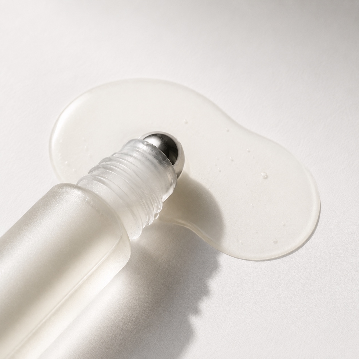 Rollerball serum and gel swatch